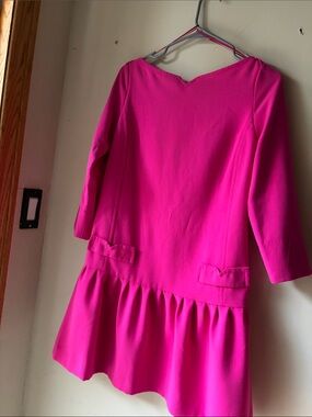 Victoria Beckham for Target Bright Hot Pink Drop-Waist Dress